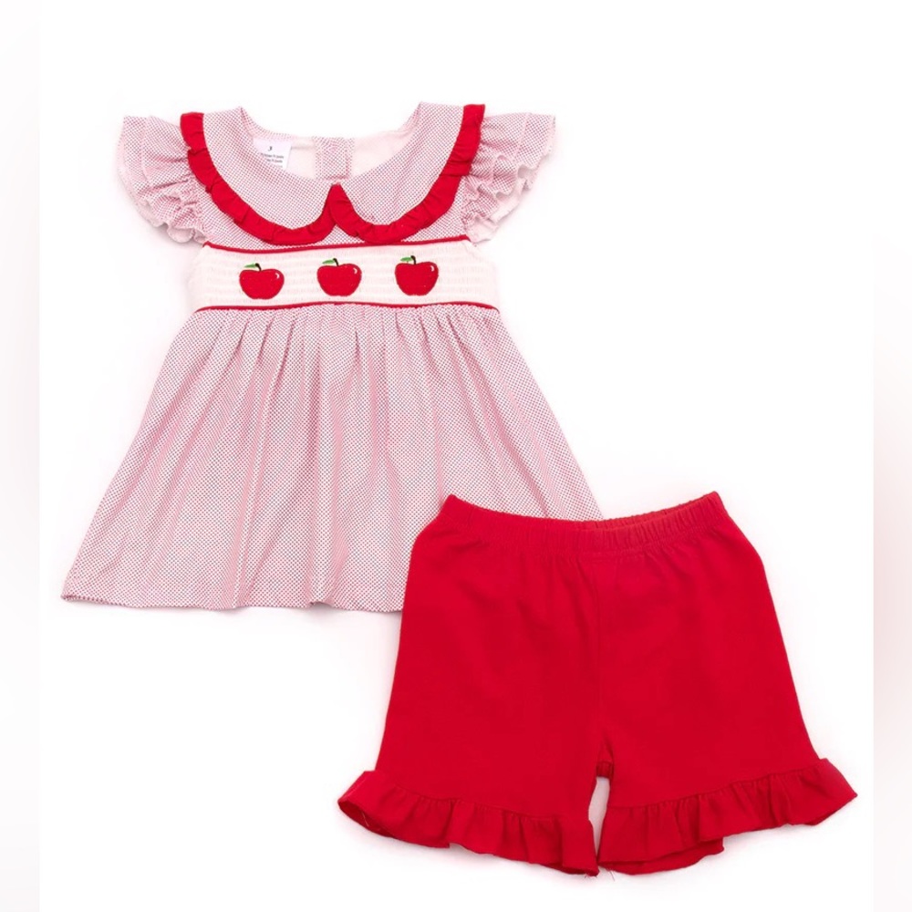 Red Apple Short Set